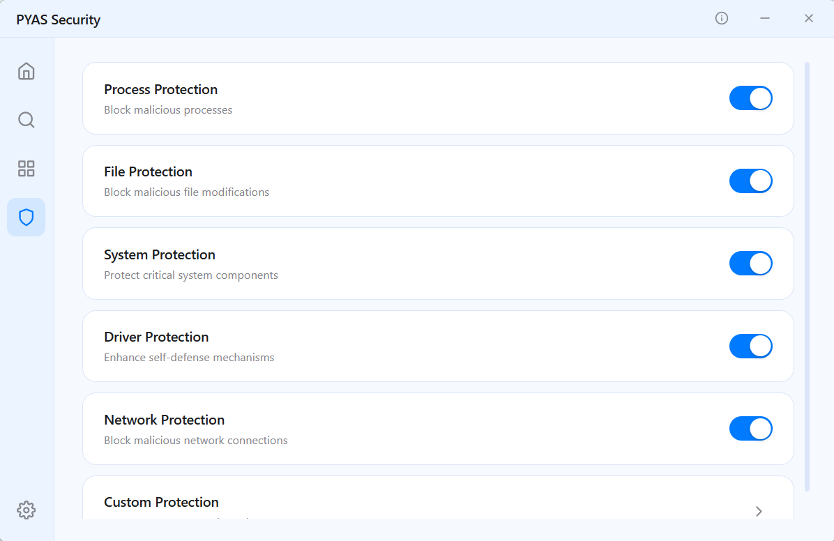 Protection Settings